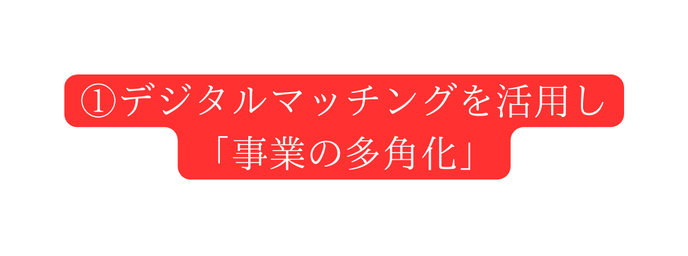 デジタルマッチングを活用し 事業の多角化